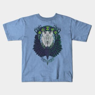 The raven and the wolf Kids T-Shirt